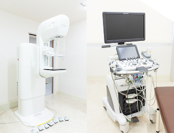 乳腺外科は超音波・マンモ両検査可